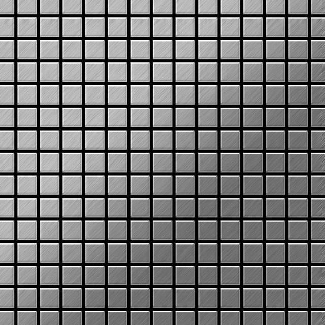 Metal Mosaic Tile Stainless Steel brushed grey 1.6mm Mosaic-S-S-B