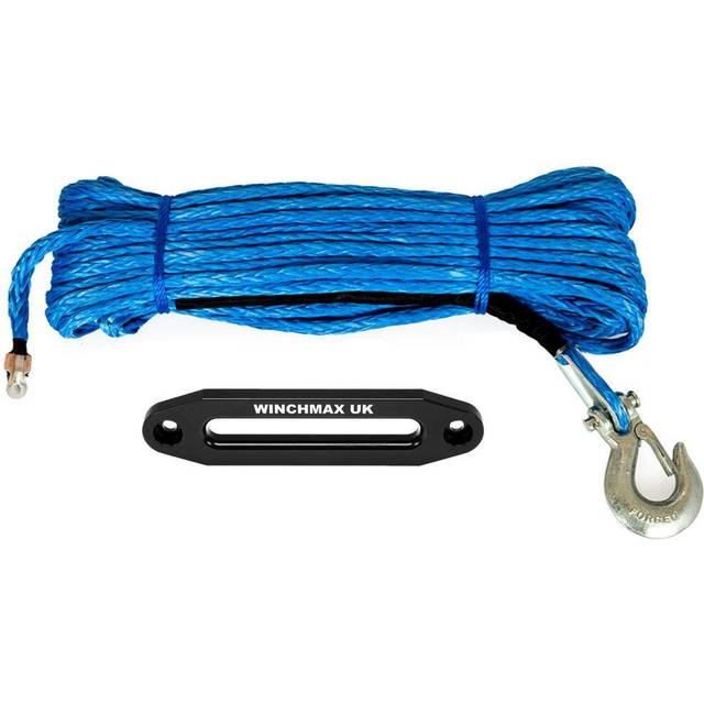 WINCHMAX Synthetic Winch Rope 45m x 11mm includes Clevis Hook and Hawse. - MBL 8,000kg