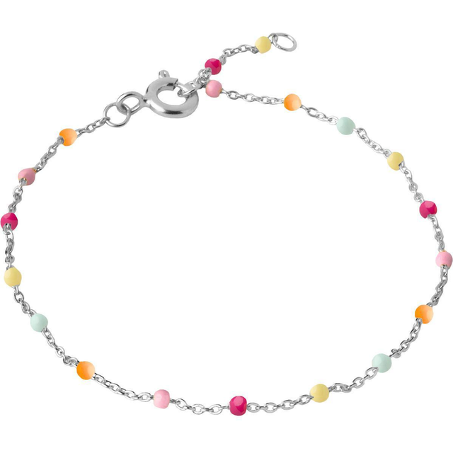 Enamel Lola Rainbow Armband Silver B66S-Rainbow - Dam - 925 Sterling Silver (Anpassningsbar)
