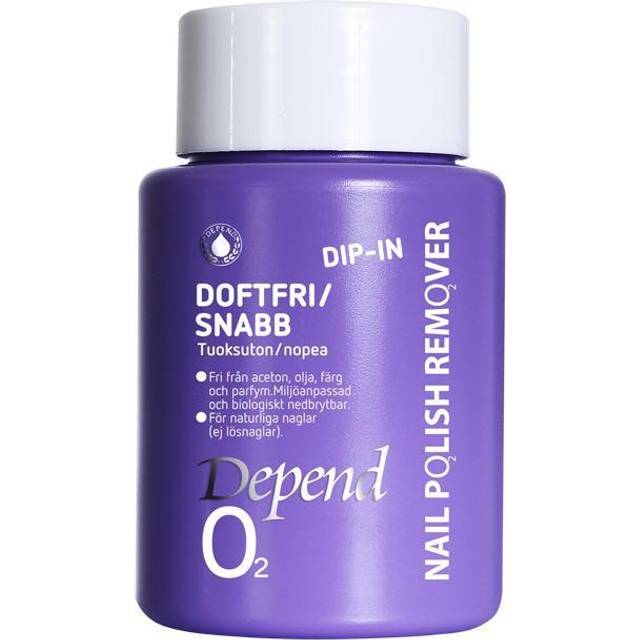 Depend O2 Dip-in Neglelakfjerner Lilla 75ml