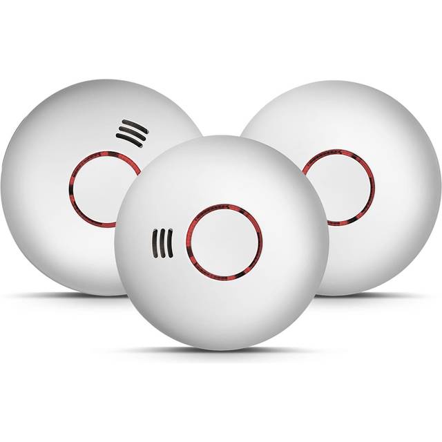 Brandvarnare med temperaturvarnare Housegard Origo™ - Sammankopplingsbar - 3-pack