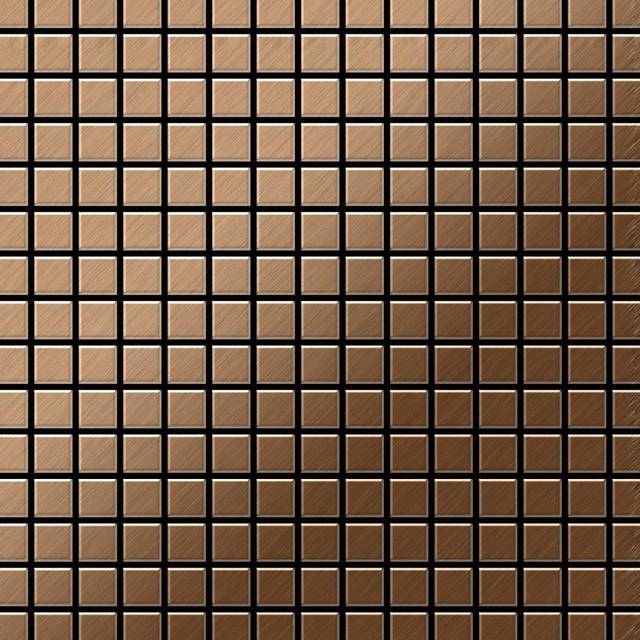 Metal Mosaic Tile Titanium Amber brushed copper 1.6mm Mosaic-Ti-AB