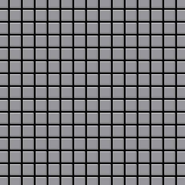 Metal Mosaic Tile Stainless Steel matt grey 1.6mm Mosaic-S-S-MA