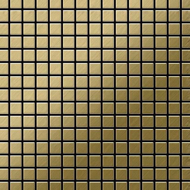 Metal Mosaic Tile Titanium Gold brushed gold 1.6mm Mosaic-Ti-GB