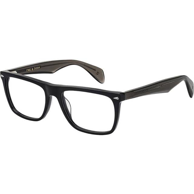 Rag and Bone Demo Rectangular Mens Eyeglasses RNB7001 0807 55 - Black (OS)