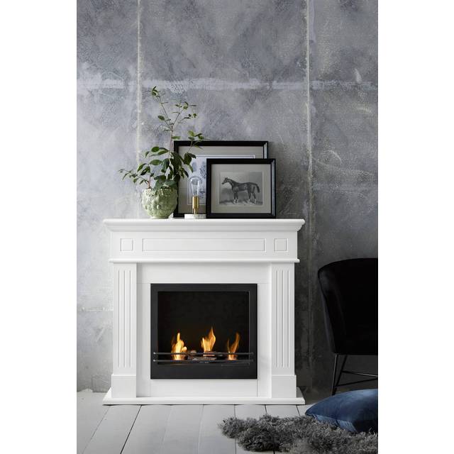 Ellos Home - Öppen spis Cambridge höjd 101 cm - Vit