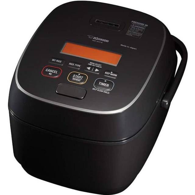 Zojirushi NW-JEC18BA Pressure Induction Heating Rice Cooker with Rice Washing Bowl, and Accessory in Black