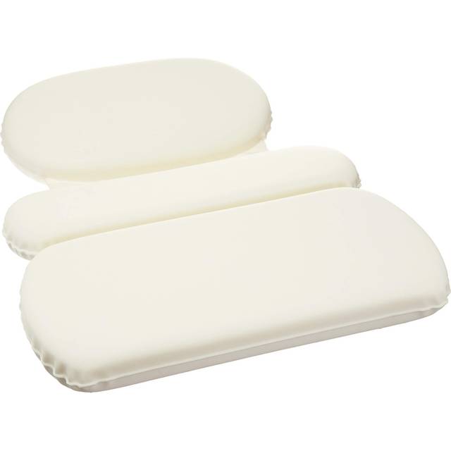 Amazon Basics Bath Tub Neck Pillow with Suction Cups  Waterproof  3-Pa