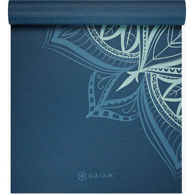 "Gaiam Yoga Mat - Premium 5mm Print Thick Non Slip Exercise & Fitness Mat for All Types of Yoga, Pilates & Floor Workouts (68"" x 24"" x 5mm)"