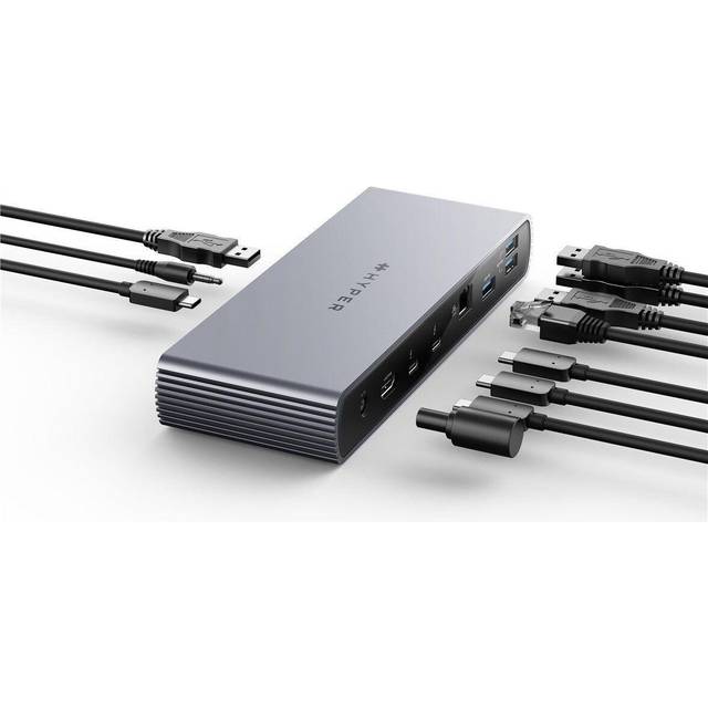 Targus HyperDrive 11-in-1 - Dockningsstation - för bärbar dator - USB-C / Thunderbolt 4 - 11-slot - HDMI, 2 x Thunderbolt - 2.5GbE