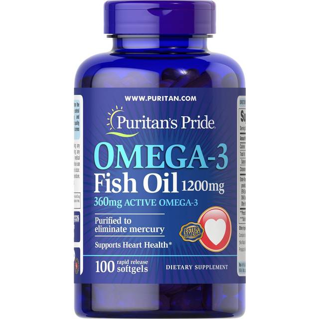 Puritan's Pride - Omega-3 Fish Oil 1200MG - 100 Softgels