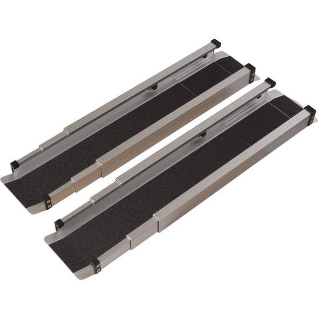 Duro-Med 517-4094-0000 5ft Telescoping Adjustable Wheelchair Ramp - 660lb Weight Capacity