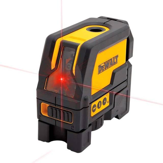 DEWALT Cross Line and Spot Laser Level  Red  165 Ft. (DW0822)