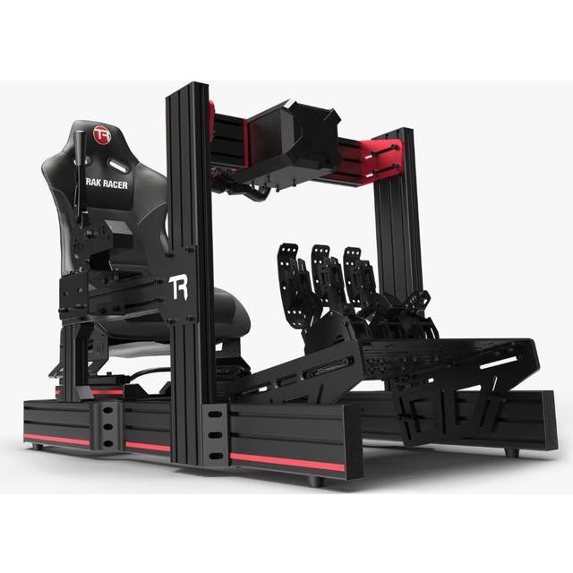Trak Racer TR120 Racing Cockpit med TR One Wheel Mount för Fanatec Direct Drive Wheels och Rally Seat