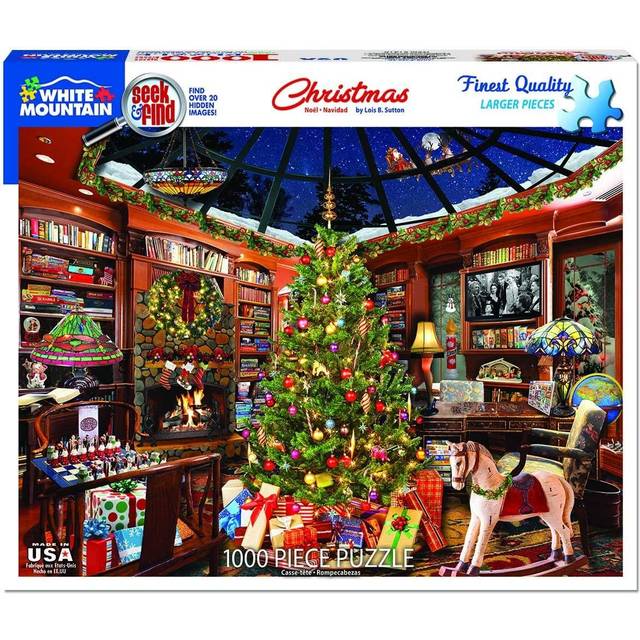 White Mountain Puzzles Christmas Seek & Find - 1000 Piece Jigsaw Puzzl