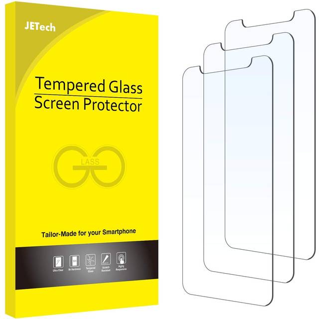 JETech Screen Protector compatible with iPhone 6.1 Inch (12, 12 Pro), Tempered Glass Film, 3-Pack