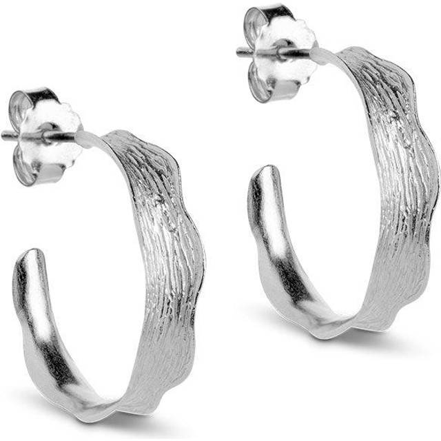 Enamel Ane Small Hoops Örhängen Silver E289SM - Dam - 925 Sterling Silver