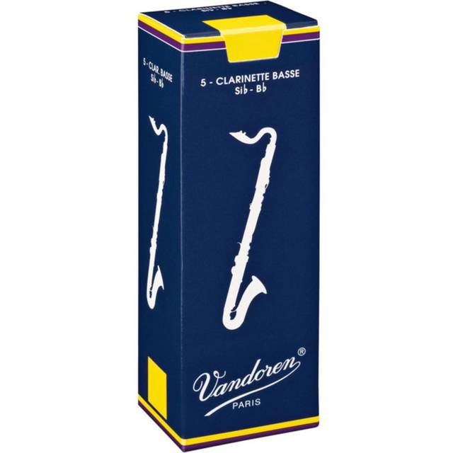 Vandoren Traditional Bass Clarinet Reeds 3 (5 Pack)