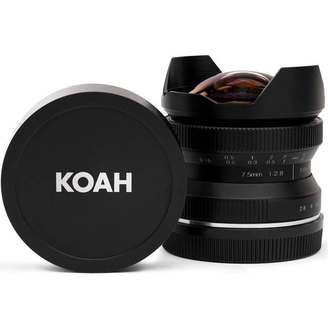 Koah Artisans Series 7.5mm f/2.8 Wide-Angle Fisheye Camera Lens for Nikon Z in Black