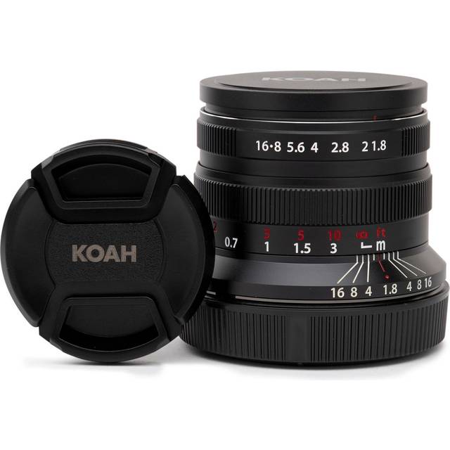 Koah Artisans Series 55mm f/1.8 Large Aperture Manual Focus Camera Lens for Canon RF in Black