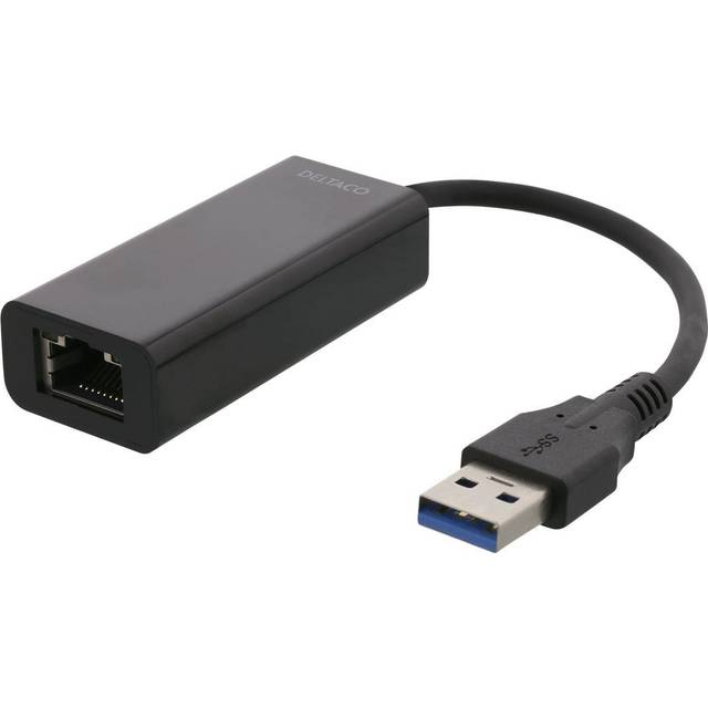 Deltaco USB 3.0 NÃ¤tverksadapter - Svart
