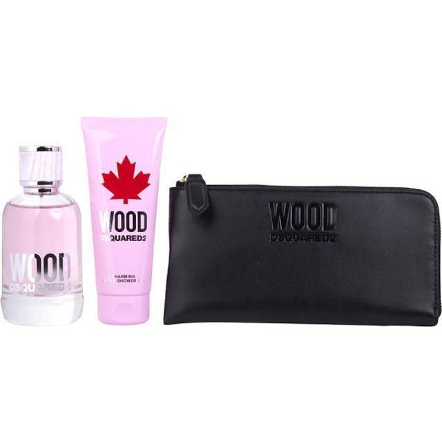 DSquared2 Wood Pour Femme Gift Set EdT 100ml + Shower Gel 100ml + Pouch