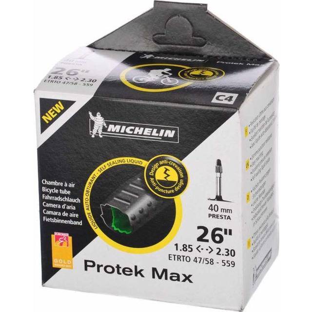 Presta valve air chamber with Puncture fluid Michelin 26 x 1.85-2.30 40 mm - Noir