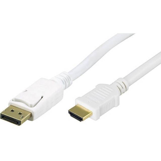 DELTACO DP-3010 - Adapterkabel - DisplayPort han til HDMI han - 1 m - sort