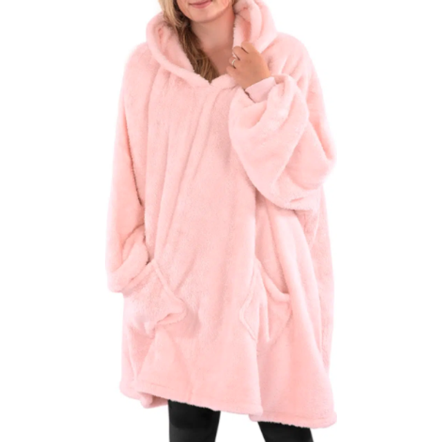 Snug Rug Sherpa Hoodie Rosa