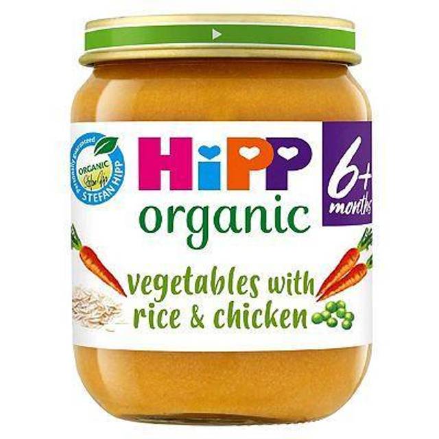 Hipp Organic Vegetables With Rice & Chicken Baby Food 6+ Months 125G