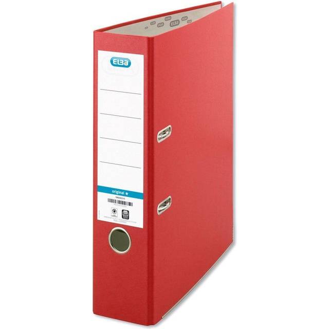 ELBA Smart Lever Arch File A4 80 mm Red 2 ring Cardboard, PP (Polypropylene)