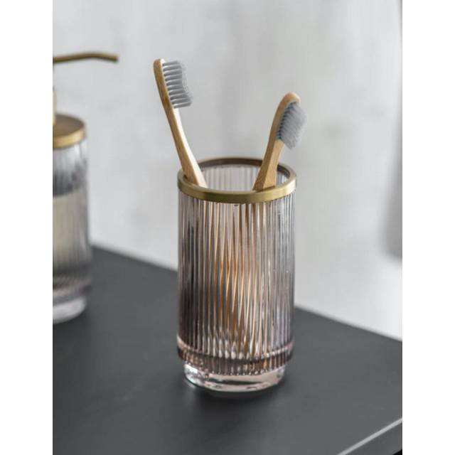 Garden Trading Adelphi Toothbrush Holder, Smoke
