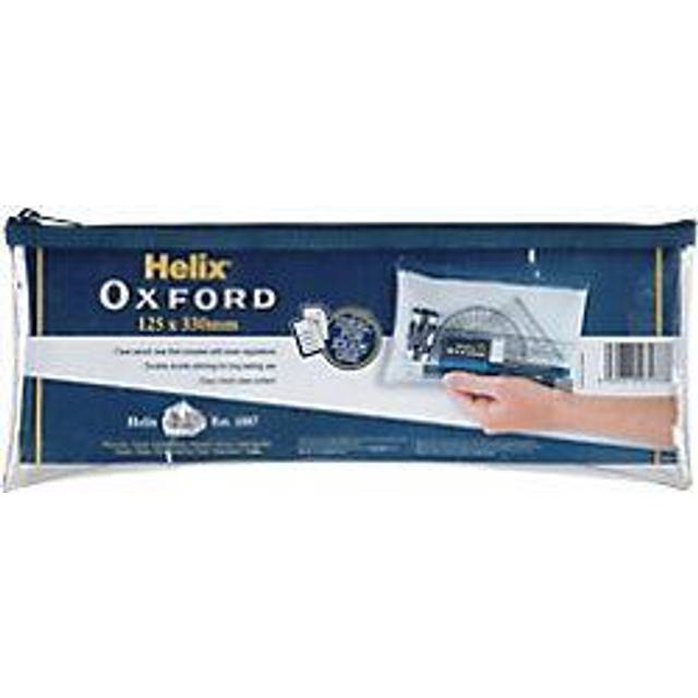 Helix Oxford Clear Pencil Case, 125 x 330mm