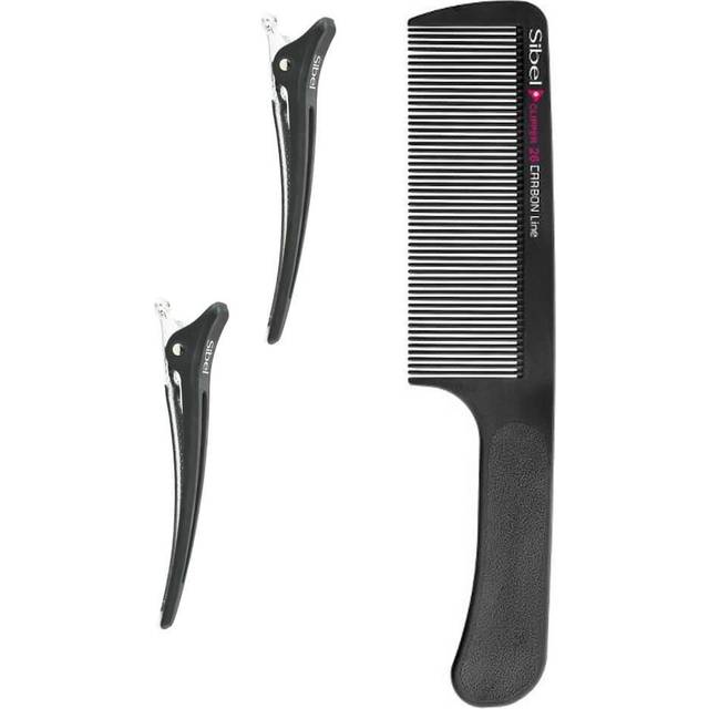 Sibel Carbon Line 26cm Kam + Hårklemmer Ref. 8476007