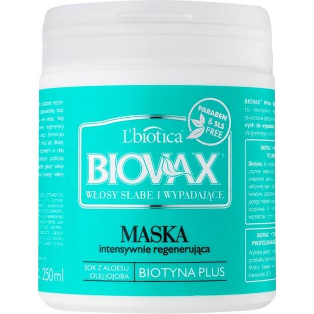 Biovax Falling Hair Befästande mask Mot håravfall 250ml