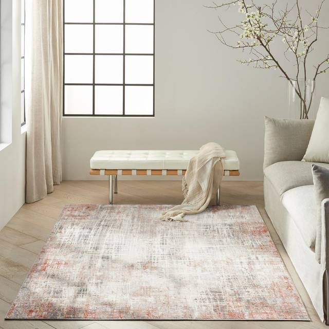 Calvin Klein Ck022 Infinity Area Rug Rust Multicolor 221 x 160 cm, Multi
