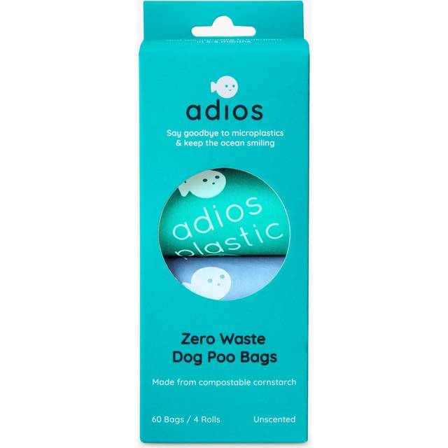 Adios Compostable Dog Poo Bags Without Handles - Rainbow