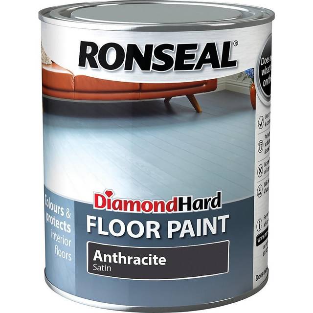 Ronseal Diamond Hard Floor Paint, Anthracite 750ml