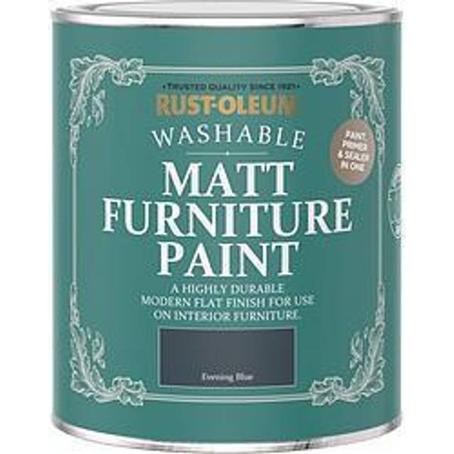 Rust-Oleum Matt Furniture Paint - EVENING BLUE - 750ml - Blue