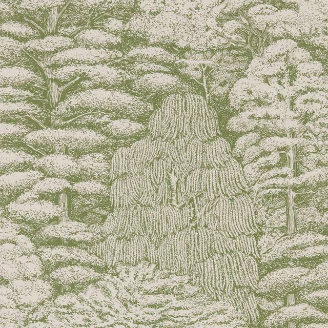 Tapete Woodland Toile von Sanderson - Copper/ Charcoal