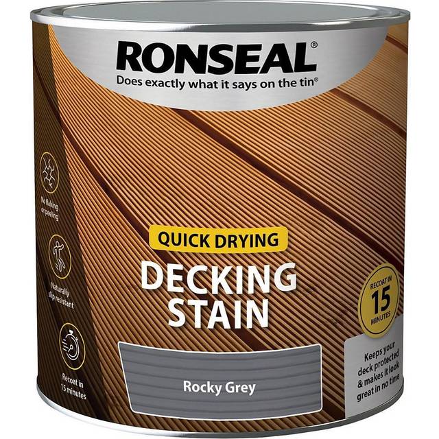 Ronseal Quick Drying Decking Stain Rocky Grey 2.5L