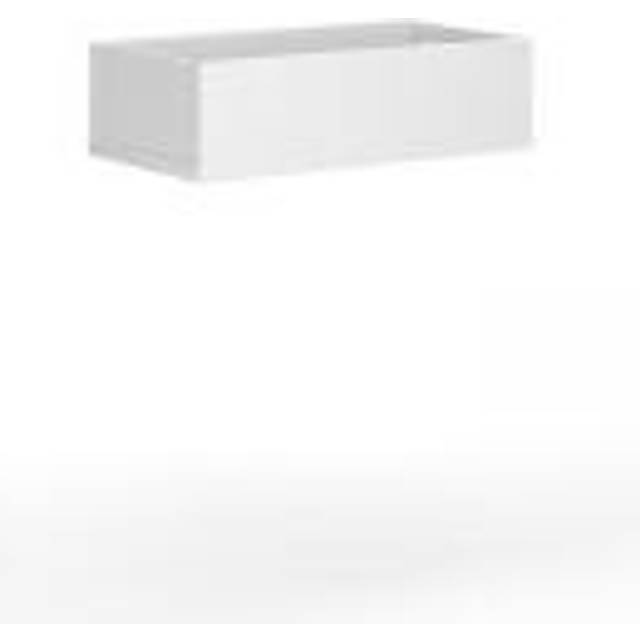 Wooden Planter 800mm Wide To Fit On Single Wooden Lockers - White