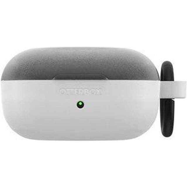 OtterBox Hard Shell Headphone Case för Galaxy Buds Live/Galaxy Buds Pro/Galaxy Buds 2, stöttåligt, fallskyddat och repskyddat fodral för Galaxy Buds, inklusive karbinhake, Vit/Klar