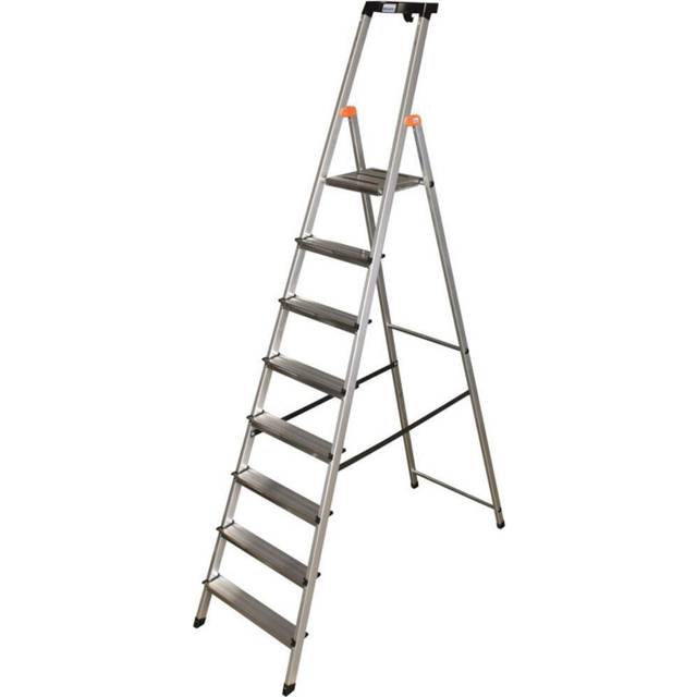 KRAUSE-WERK GMBH & CO. KG Step Ladder, With Safety Platform And Non-Slip Strips,