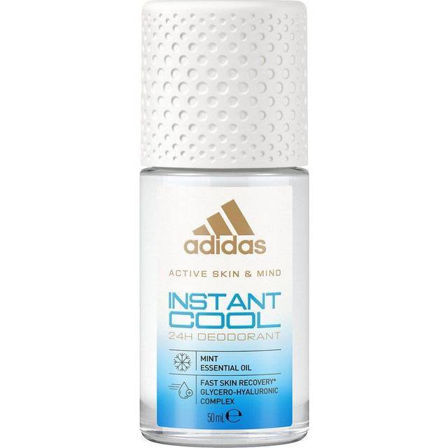 adidas Instant Cool Deodorant Roll-On för dig, med myntolja och 24 timmars friskhet med hudvänlig formel, 50 ml