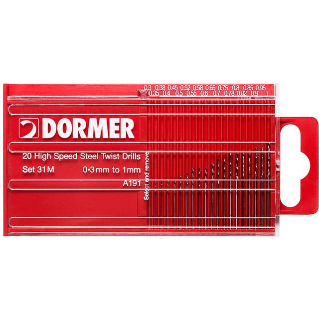 Dormer A191 NO.31M (20 Piece) Jobber Drill Set Plastic Cont