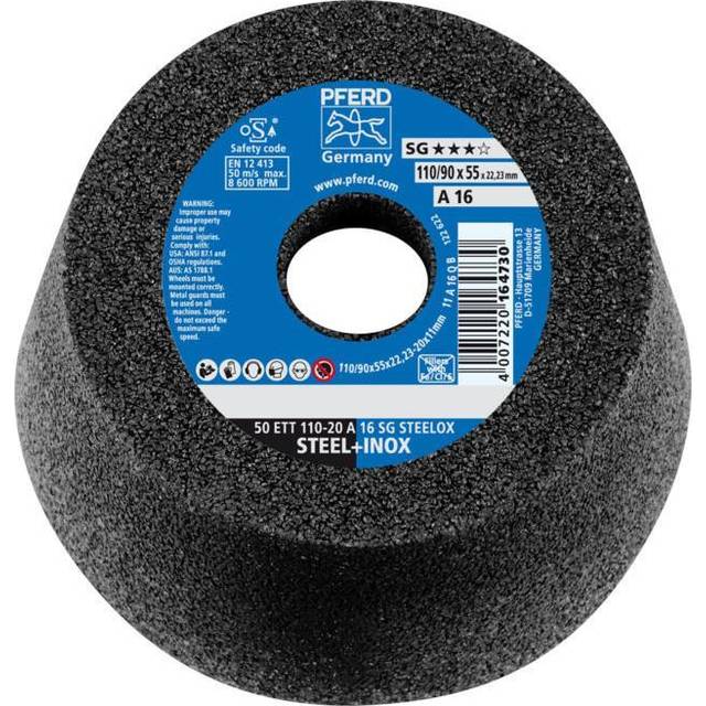 Slipskål, 110x22,2mm SG Stål/Gjutjärn