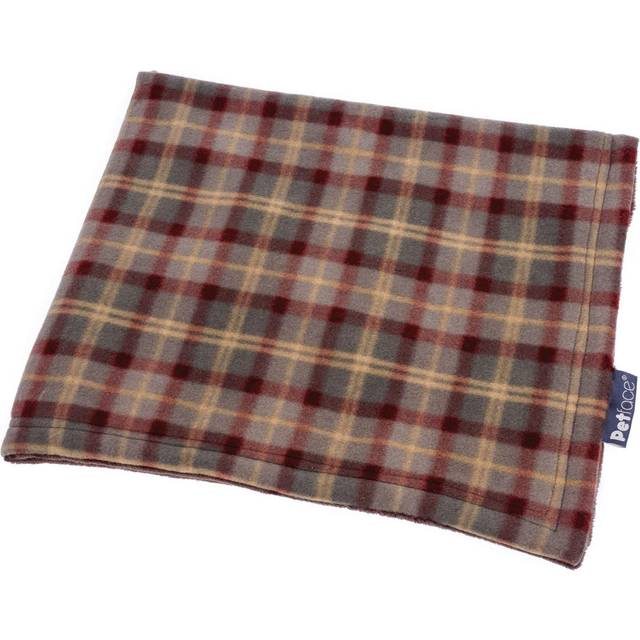 Petface Country Check Fleece Blanket for Dogs