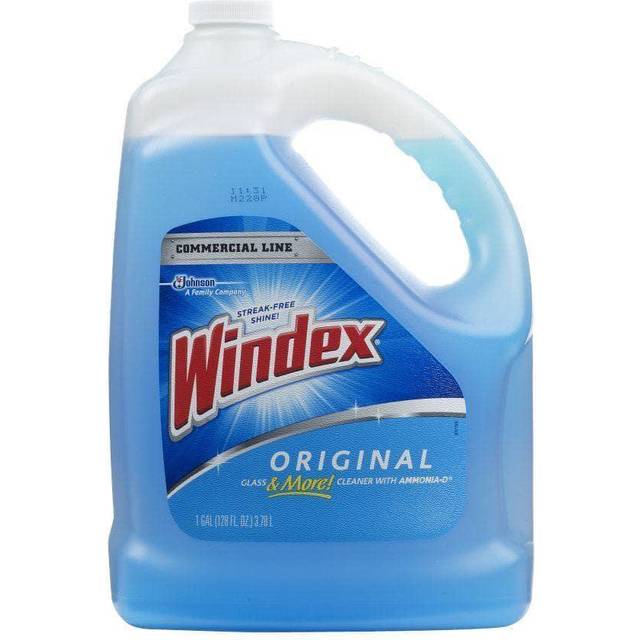 Windex Original Glass Cleaner, 1 spray bottle + 128 fl. oz. Refill