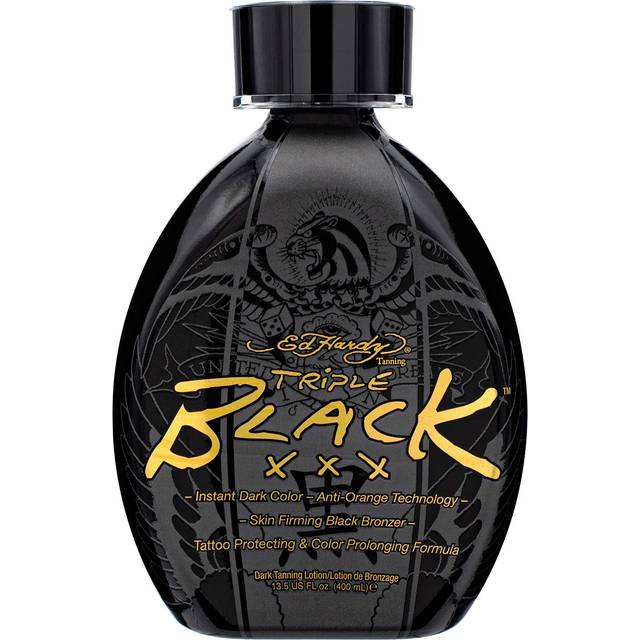 Ed Hardy BLACK XXX Instant Dark Color Tanning Lotion  13.5 oz